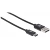 Manhattan 354936 USB-C-auf-USB-A-Kabel, USB 2.0, 3 m, Stecker/Stecker, schwarz