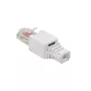 LogiLink MP0025 RJ45 Modularstecker Cat.6 UTP, werkzeugfrei, Weiß