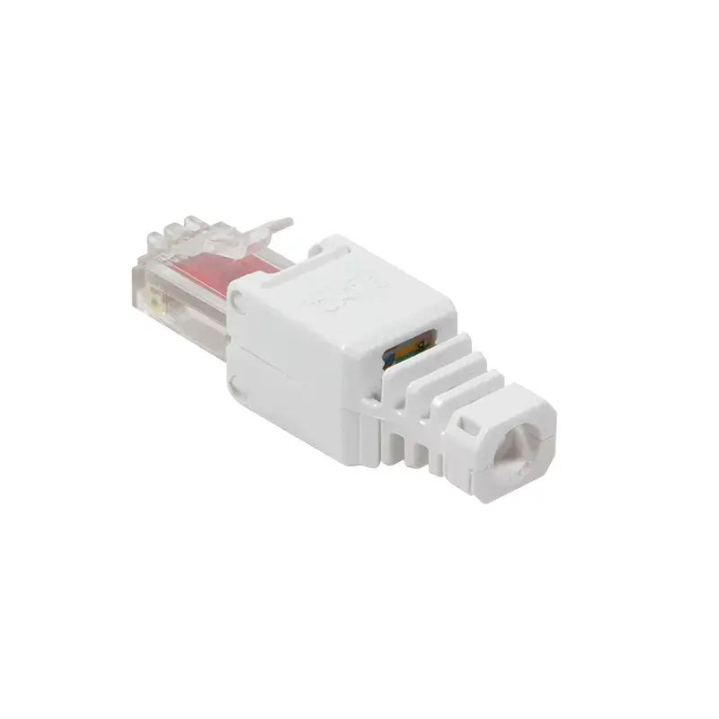 LogiLink MP0025 RJ45 Modularstecker Cat.6 UTP, werkzeugfrei, Weiß