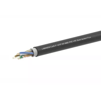 Netzwerkkabel Lanview LVN-CAT6PE-2FUTP RJ45 CAT6 305M Schwarz