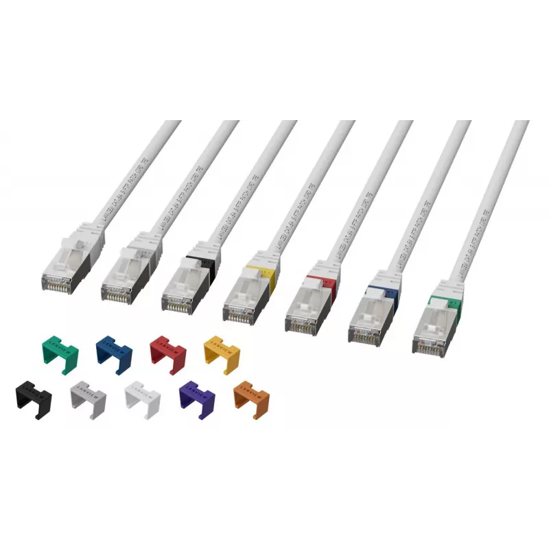 Lanview LV-SFTP6A0015W Cat6A S/FTP High-Flex LSZH Patchkabel, 0,15 m, Weiß
