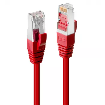 Netzwerkkabel Lindy Cat.6 SSTP/S/FTP PIMF Premium 0,5m Rot