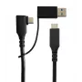 Microconnect USB3.1CC1MDE-N USB-Kabel USB 3.2 Gen 1 (3.1 Gen 1) 1 m USB C Schwarz