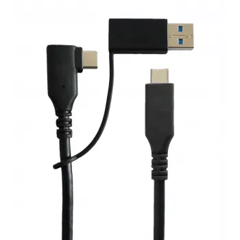Microconnect USB3.1CC1MDE USB-Kabel USB 3.2 Gen 1 (3.1 Gen 1) 1 m USB C Schwarz