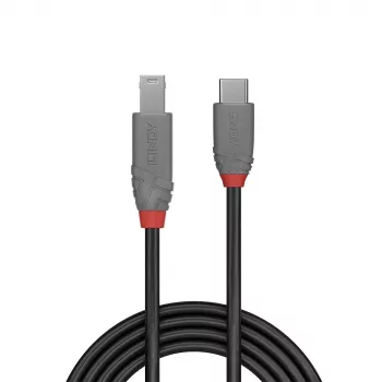 Lindy 1m USB 3.2 Typ-C-auf-B-Kabel, Anthra Line