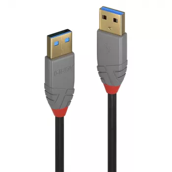 Lindy 0,5 m USB 3.2 Typ-A-Kabel, 5 Gbit/s, Anthra Line