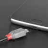 Lindy 2m USB 2.0 Typ-C auf Micro-B Kabel, Anthra Line