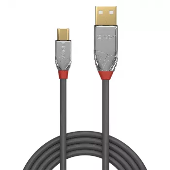 Lindy 3m USB 2.0 Typ-A-auf-Micro-B-Kabel, Cromo Line
