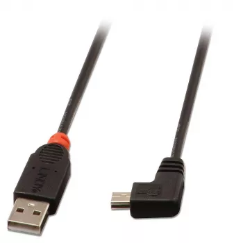 Lindy 2 m USB-2.0-Kabel – Typ A auf Mini-B, 90° abgewinkelt