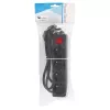 Stromverlängerung LOGON LPS050 — 1,5 m Kabel, 4 AC-Steckdosen, 16 A, 3500 W, Schwarz