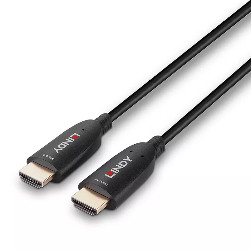 HDMI-Kabel Lindy 38513 30m HDMI Typ A Stecker 2.1 48 Gbit/s Schwarz