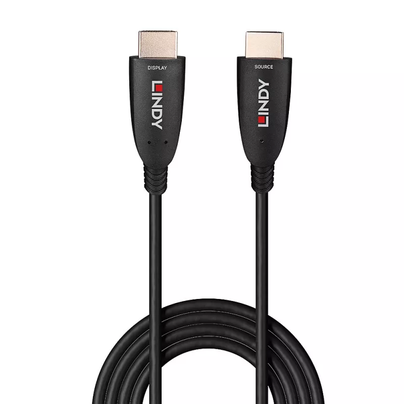 Lindy 40m Fibre Optic Hybrid HDMI 8K60 Kabel 48 Gbit/s Schwarz