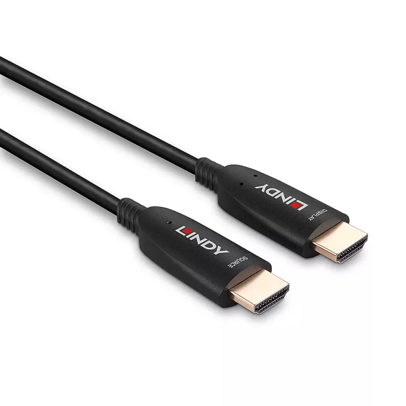 Lindy 40m Fibre Optic Hybrid HDMI 8K60 Kabel 48 Gbit/s Schwarz