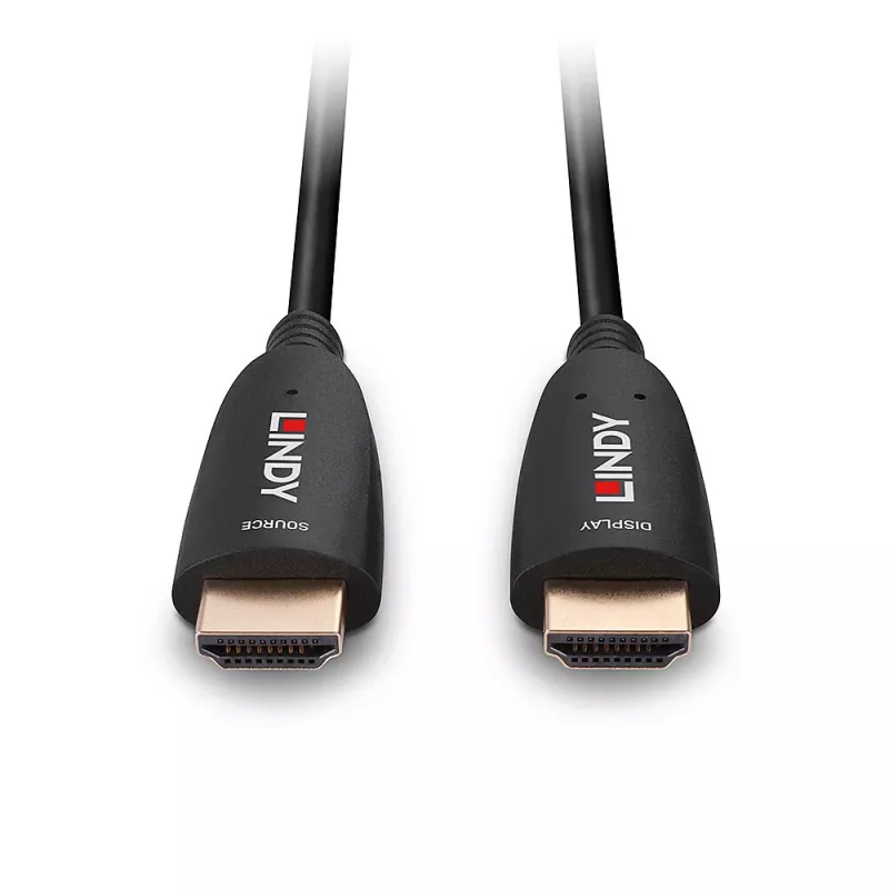 Lindy 40m Fibre Optic Hybrid HDMI 8K60 Kabel 48 Gbit/s Schwarz