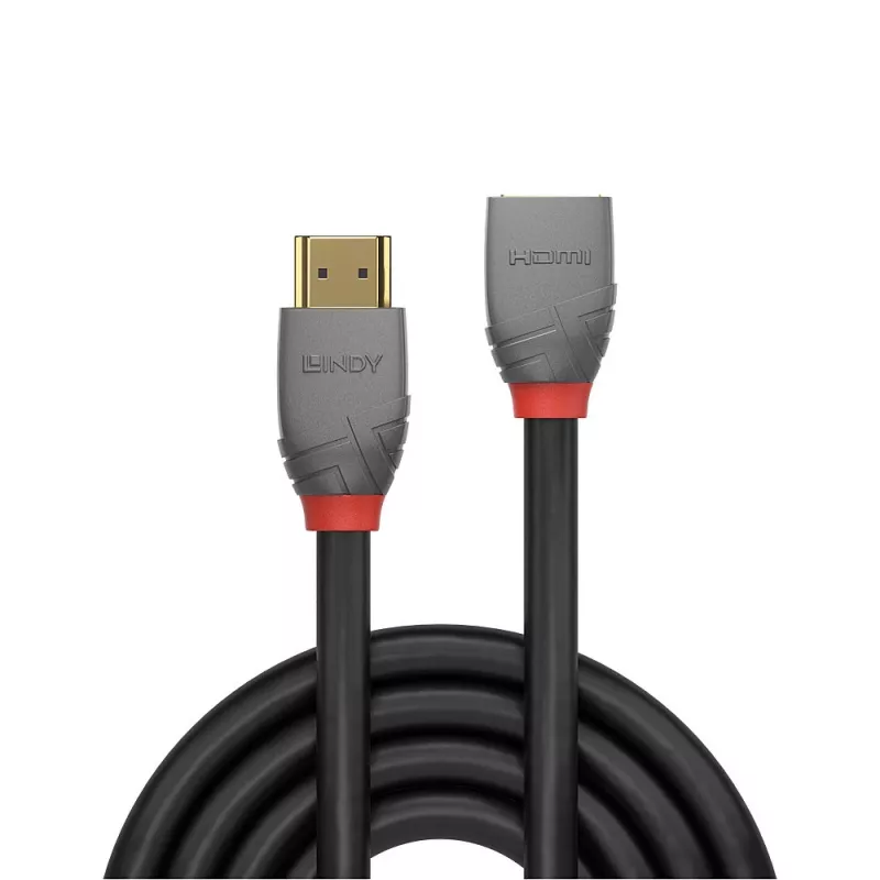 Lindy 0,5 m High Speed HDMI-Verlängerungskabel, Anthra Line