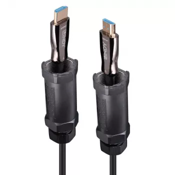 HDMI-Kabel Lindy 38527 10 m HDMI Typ A Stecker–Stecker HDMI 2.1 48 Gbit/s vergoldete Kontakte schwarz