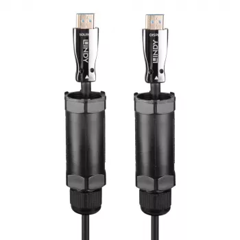 HDMI-Kabel Lindy 38527 10 m HDMI Typ A Stecker–Stecker HDMI 2.1 48 Gbit/s vergoldete Kontakte schwarz