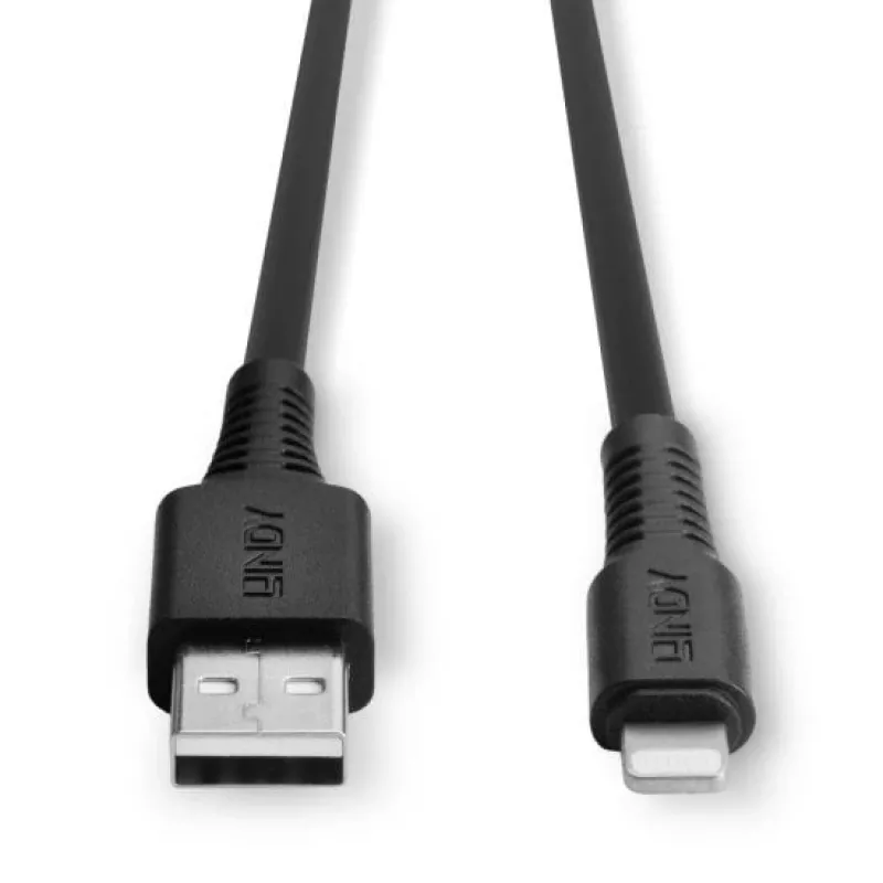 Lindy 1m USB-auf-Lightning-Kabel, Schwarz