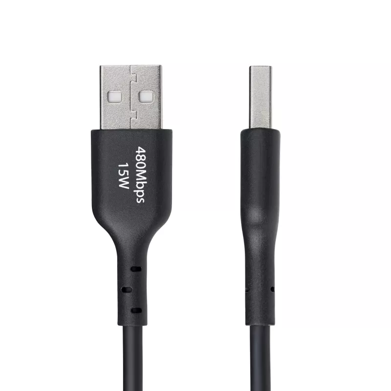 StarTech.com 30cm USB-A auf USB-C Ladekabel, Laden & Sync, 3A, USB 2.0, TPE-Mantel – Schwarz USB-Ladekabel