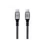 CONCEPTRONIC USB-C-auf-USB-C-Kabel ETTA07B12 – USB 3.2 Gen 2x2, 1,2 m, 20 Gbps, PD 3.0 100 W (20 V/5 A), 4K60Hz, Schwarz, E-Mark
