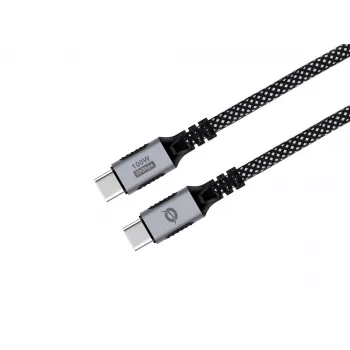 CONCEPTRONIC USB-C-auf-USB-C-Kabel ETTA07B12 – USB 3.2 Gen 2x2, 1,2 m, 20 Gbps, PD 3.0 100 W (20 V/5 A), 4K60Hz, Schwarz, E-Mark