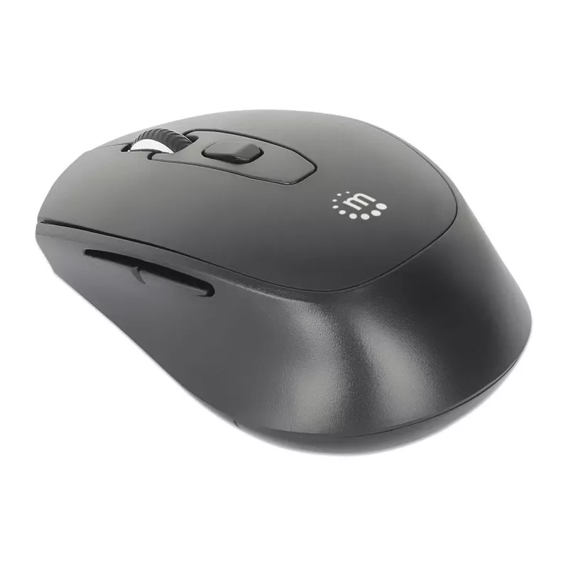 Manhattan MW6200 kabellose Maus, USB-A-Nanoempfänger, Schwarz