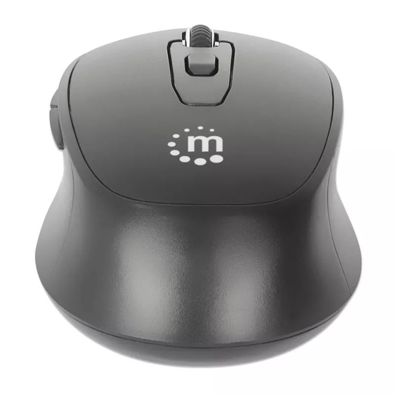 Manhattan MW6200 kabellose Maus, USB-A-Nanoempfänger, Schwarz