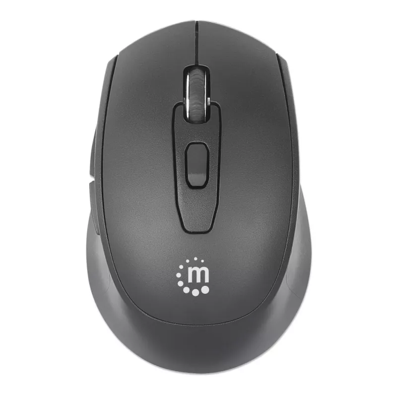 Manhattan MW6200 kabellose Maus, USB-A-Nanoempfänger, Schwarz