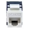 Equip 769227 Keystone-Buchse Cat.6A, ungeschirmt, werkzeugfreies LSA, weiß, 8 Stk.