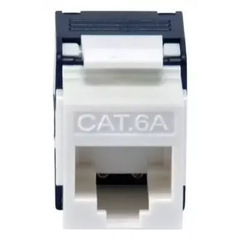 Equip 769227 Keystone-Buchse Cat.6A, ungeschirmt, werkzeugfreies LSA, weiß, 8 Stk.