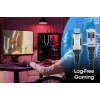 Manhattan USB-C auf Gigabit Netzwerk Ethernet RJ45 Kabel 2m Schwarz/Silber