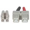 Intellinet 751049 Glasfaser-Patchkabel, LC Multimode (M) auf SC Multimode (M), OM4, 50/125 µm, 1 m, halogenfrei, violett