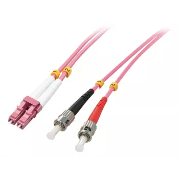Lindy 46352 InfiniBand/Glasfaserkabel 3 m LC ST Pink