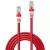 Netzwerkkabel Lindy Cat.6 (A) SSTP / S/FTP PIMF 10m RJ-45 Rot