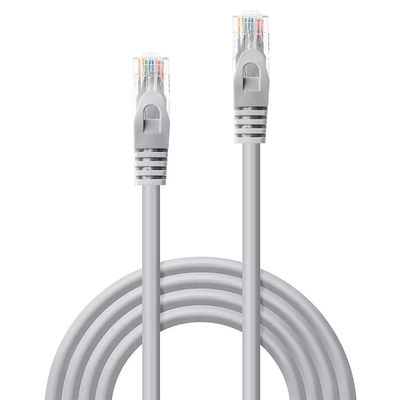 Lindy 48406 Cat5e U/UTP Patchkabel, 1 m, grau, 50er-Pack