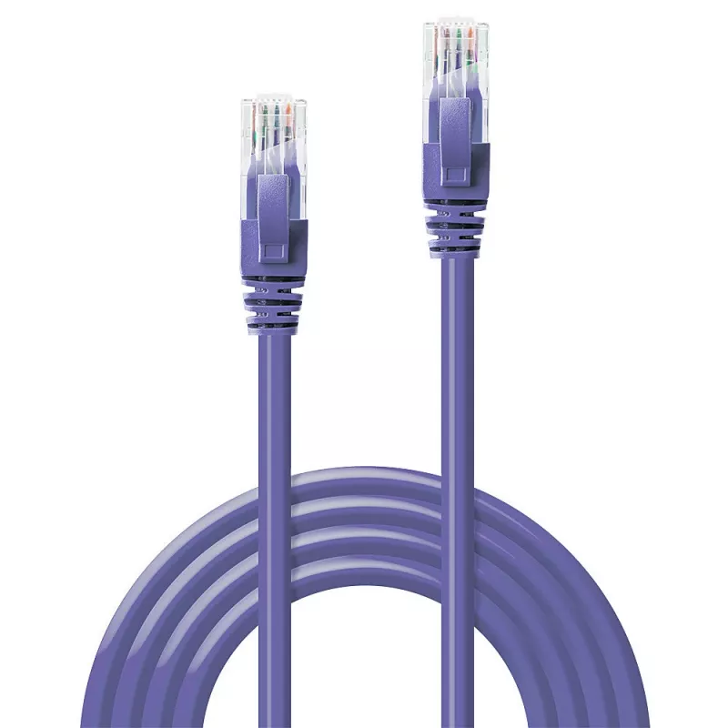 Netzwerkkabel Lindy 2m CAT6 RJ-45 U/UTP Violett