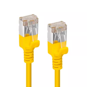 Netzwerk-Patchkabel MicroConnect V-FTP6A0015Y-schlank Cat6a U/FTP 0,15 m RJ-45 gelb