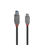 Lindy 0,5 m USB 3.2 Typ-C-auf-B-Kabel 5 Gbit/s Schwarz