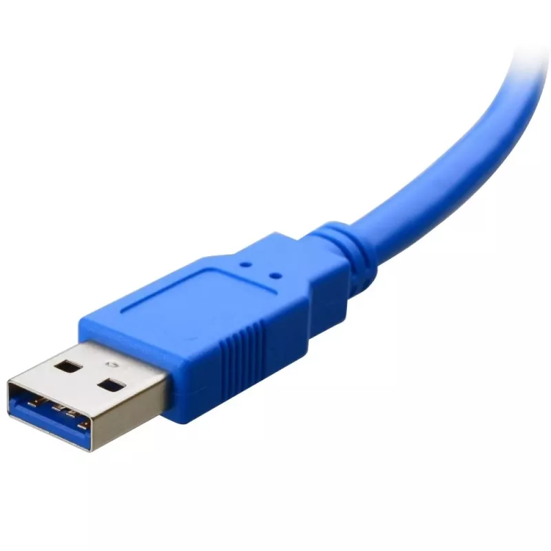 USB-Kabel TECHLY ICOC-MUSB3-A-005 — USB A auf Micro-USB B, USB 3.2 Gen 1 (5 Gbit/s), 0,5 m, blau