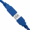 Techly Verlängerungskabel USB 3.0, A-Stecker / A-Buchse, 1m, Blau ICOC U3-AA-10-EX