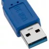 Techly Verlängerungskabel USB 3.0, A-Stecker / A-Buchse, 1m, Blau ICOC U3-AA-10-EX