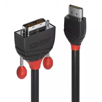Lindy 10m HDMI zu DVI Kabel, Black Line
