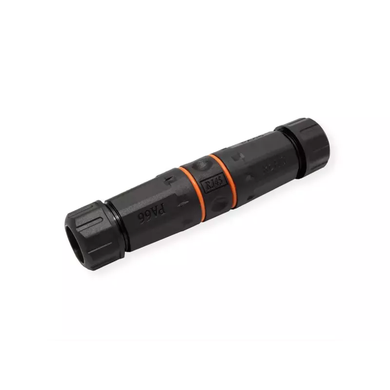 VALUE 21.99.3007 RJ-45-Kupplung geschirmt, Cat.6A, Outdoor/Industrie, schwarz