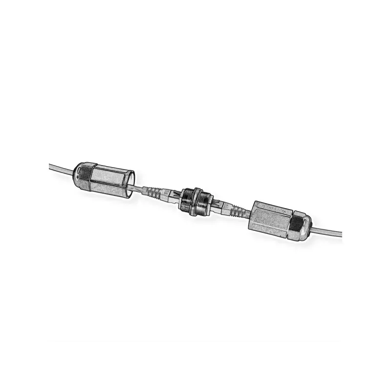 VALUE 21.99.3007 RJ-45-Kupplung geschirmt, Cat.6A, Outdoor/Industrie, schwarz
