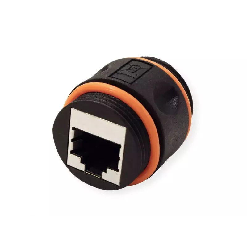 VALUE 21.99.3007 RJ-45-Kupplung geschirmt, Cat.6A, Outdoor/Industrie, schwarz
