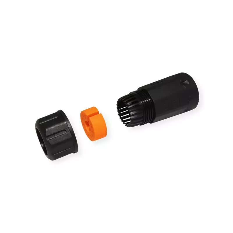 VALUE 21.99.3007 RJ-45-Kupplung geschirmt, Cat.6A, Outdoor/Industrie, schwarz