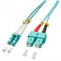 Lindy 3,0 m OM3 LC - SC Duplex InfiniBand/Glasfaserkabel 3 m Türkis