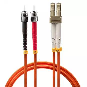 Lindy 1m LC-ST OM2 50/125 Glasfaser-Patchkabel