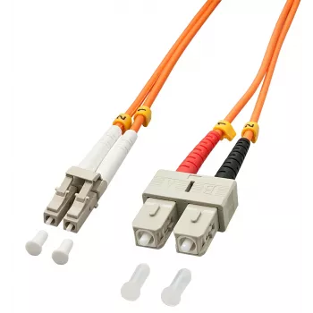 Lindy 10m OM2 LC - SC Duplex InfiniBand/Glasfaserkabel Orange