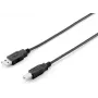 USB 2.0 Typ A auf Typ B Kabel Equip 128860 1,8 m Schwarz